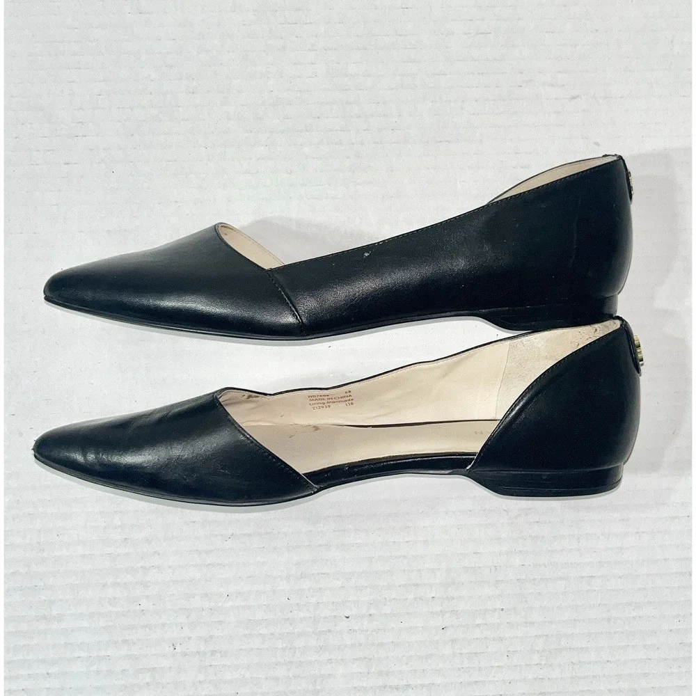 Cole Haan Flats Women's 6 Black Bambra Skimmer D'orsay‎ Professional Classic